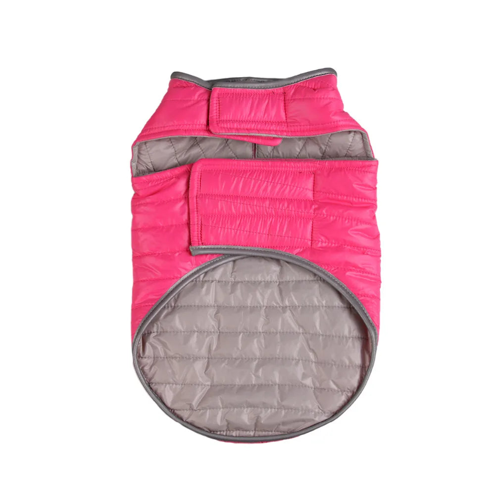 Dog Coats for Large Dogs: Reversible Dual-Color Reflective Winter Jacket