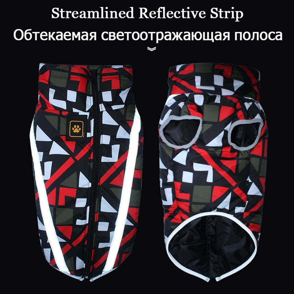 Big Dog Coats: Heavy Duty Waterproof Winter Dog Coat, Reflective - Warm Coat for Big Dogs