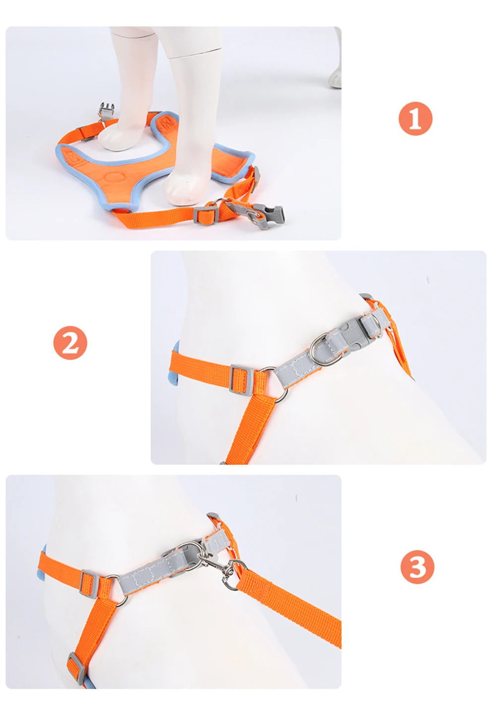 Dog Harness No Pull Reflective Adjustable Vest for Small Dogs Puppy and Chihuahua