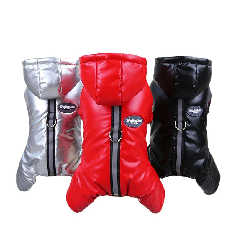 Warm Dog Clothes Reflective Waterproof Winter Jumpsuit for Small Dog Puppy