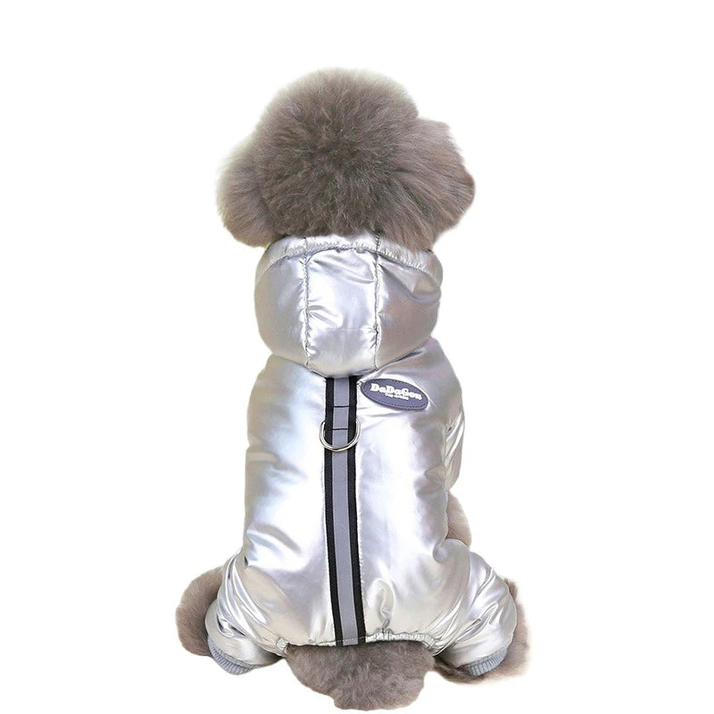 Warm Dog Clothes Reflective Waterproof Winter Jumpsuit for Small Dog Puppy