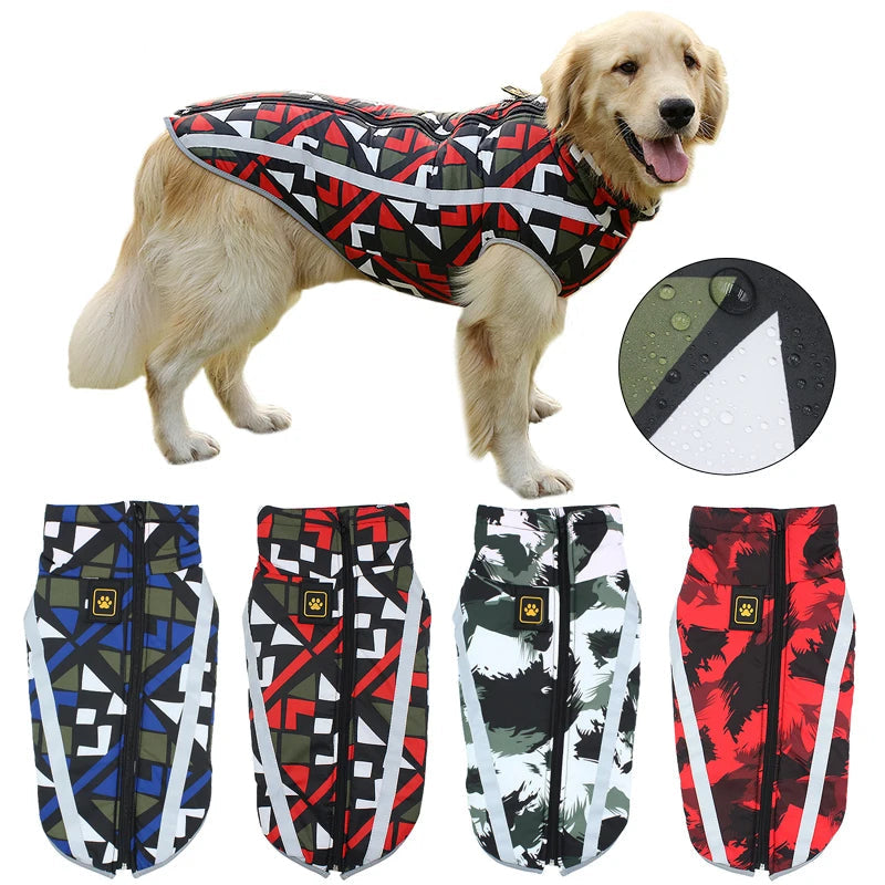 Big Dog Coats: Heavy Duty Waterproof Winter Dog Coat, Reflective - Warm Coat for Big Dogs