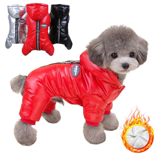 Warm Dog Clothes Reflective Waterproof Winter Jumpsuit for Small Dog Puppy