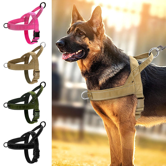 Reflective Dog Harness Adjustable No Pull Training Vest for Medium Large Dogs Pitbull Shepherd