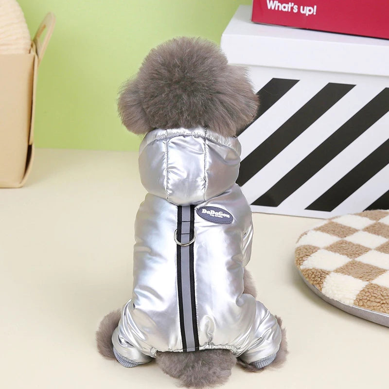 Warm Dog Clothes Reflective Waterproof Winter Jumpsuit for Small Dog Puppy