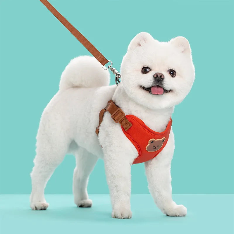 Dog Harness and Leash Set for Small Dogs - Breathable Escape Proof Vest for French Bulldog, Chihuahua and Puppy