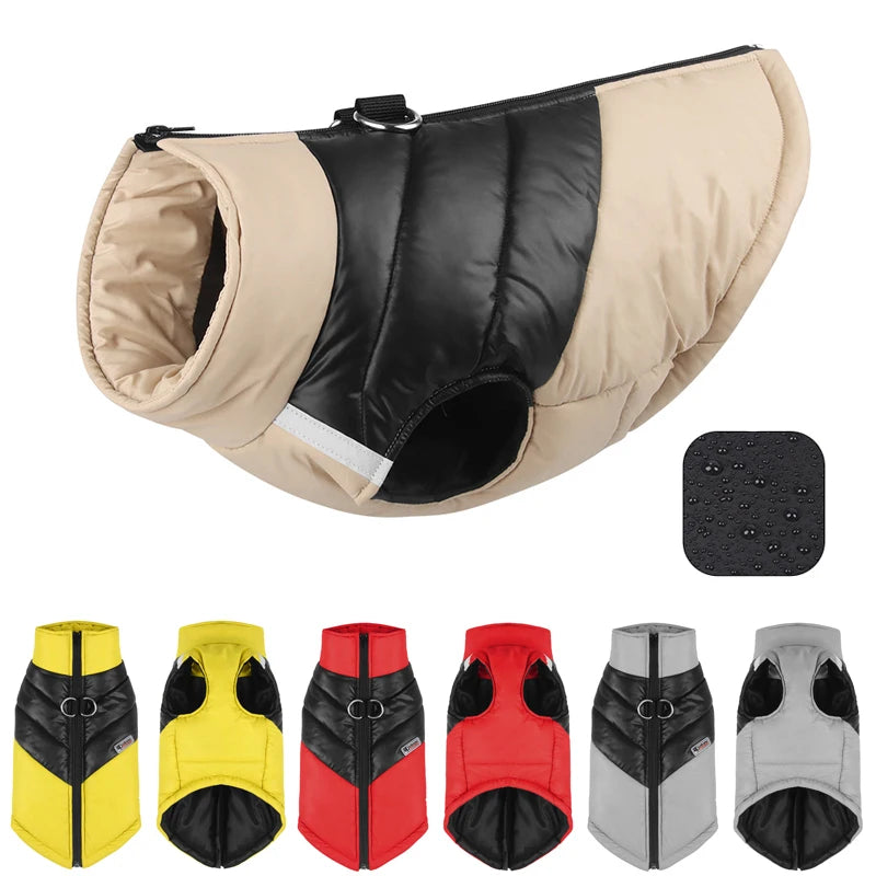 Puppy Winter Coat for Small to Large Dogs - Waterproof Warm Dog Jacket Vest for Cold Weather