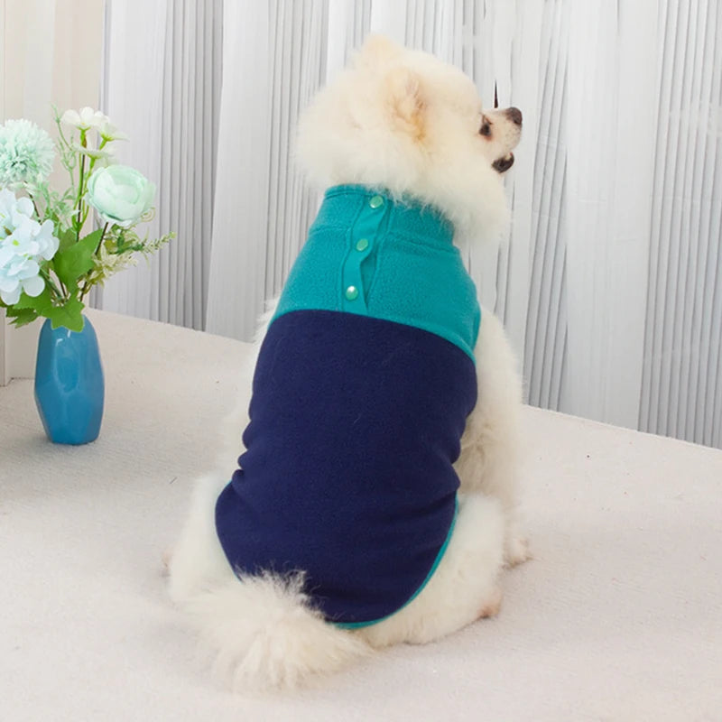 Warm Dog Clothes Fleece Vest for Small Dogs Spring Autumn Winter Puppy Shih Tzu Chihuahua Frenchie Pug Coats