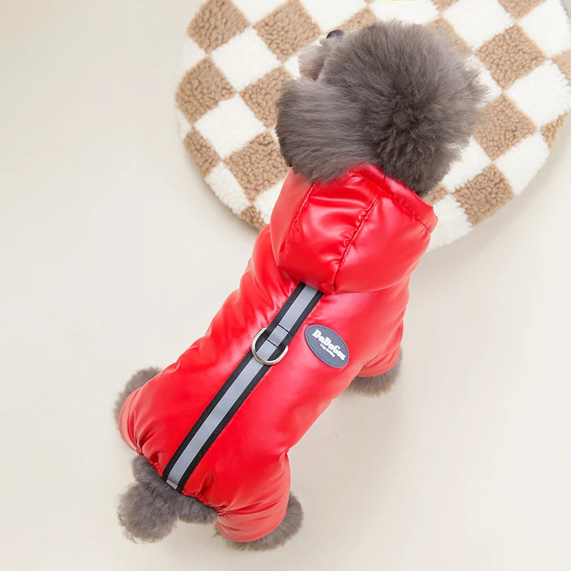 Warm Dog Clothes Reflective Waterproof Winter Jumpsuit for Small Dog Puppy