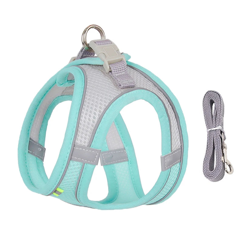 Dog Harness for Small Dogs, Adjustable Reflective Puppy Vest for French Bulldog, Chihuahua & Pug