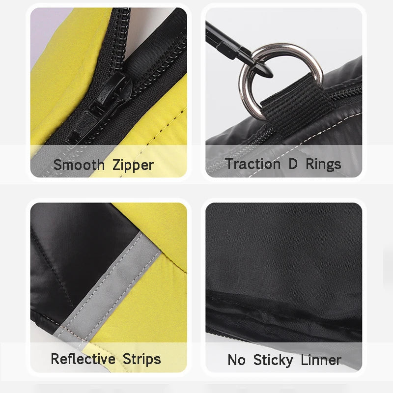 Puppy Winter Coat for Small to Large Dogs - Waterproof Warm Dog Jacket Vest for Cold Weather