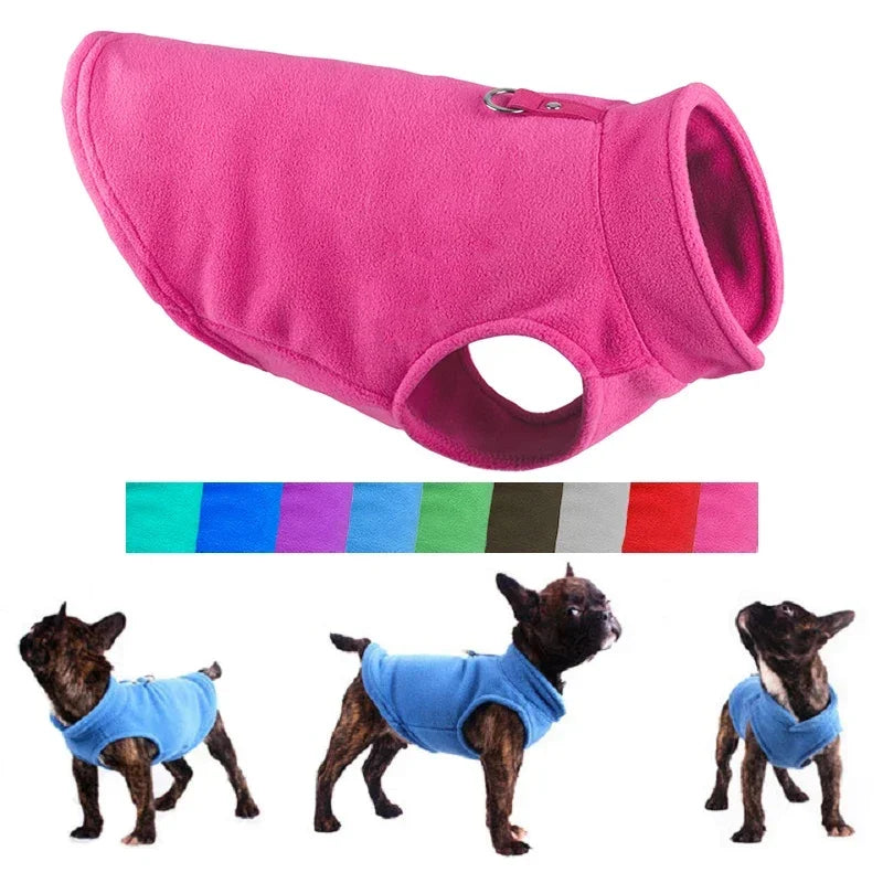 Fleece Dog Shirt for Small Dogs & Puppies - Warm Winter Vests for Chihuahua, Yorkie, French Bulldog, Poodle