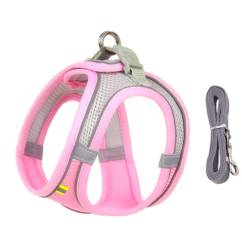 Dog Harness for Small Dogs, Adjustable Reflective Puppy Vest for French Bulldog, Chihuahua & Pug