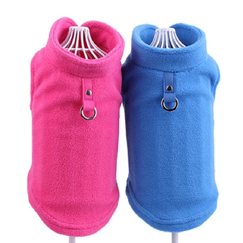 Fleece Dog Shirt for Small Dogs & Puppies - Warm Winter Vests for Chihuahua, Yorkie, French Bulldog, Poodle
