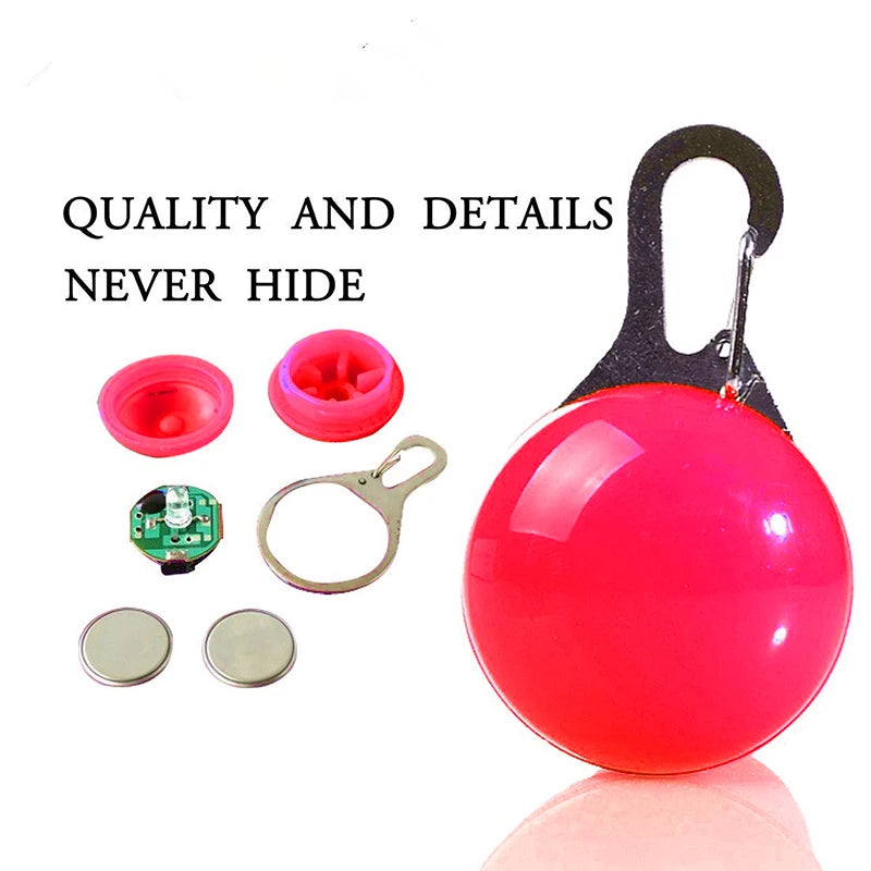 LED Dog Collar Light: Night Safety Glow Pendant Accessory