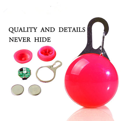 LED Dog Collar Light: Night Safety Glow Pendant Accessory