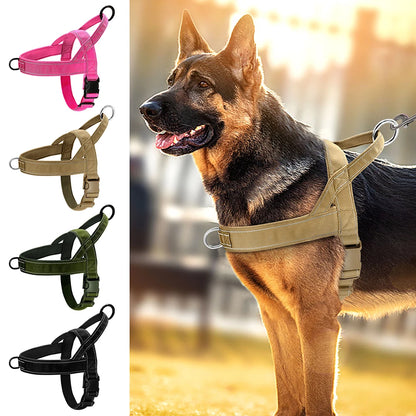 Reflective Dog Harness Adjustable No Pull Training Vest for Medium Large Dogs Pitbull Shepherd