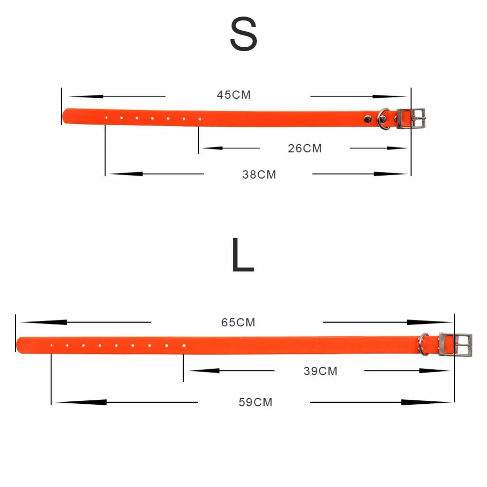 Waterproof Dog Collar: Odor Proof & Easy Clean TPU Design