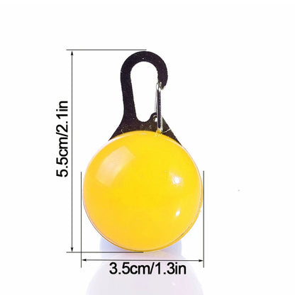 LED Dog Collar Light: Night Safety Glow Pendant Accessory