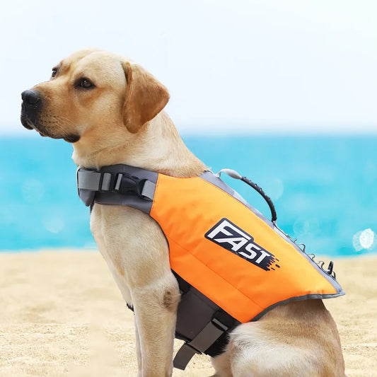 Dog Float Jacket for Swimming & Safety - Adjustable, Reflective Vest for Pool, Beach & Boating Fun