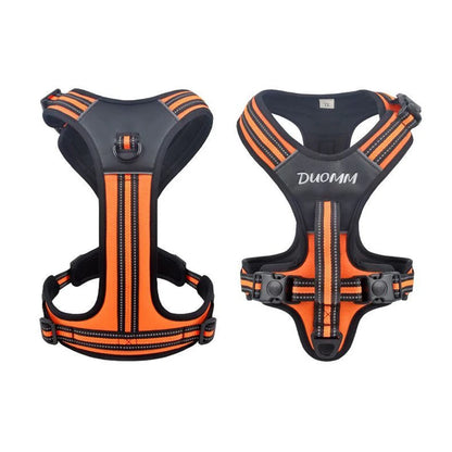 Heavy Duty Dog Harness with Handle. Padded Reflective No Pull Vest for Medium Large Dogs like Pitbull, Shepherd