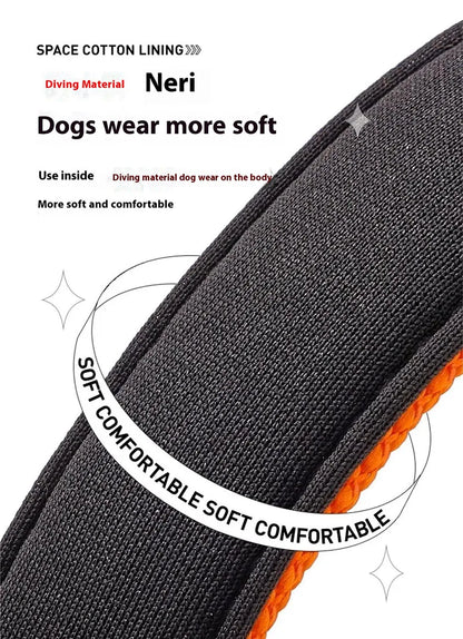 Reflective Padded Dog Collar - Soft Neoprene Heavy Duty