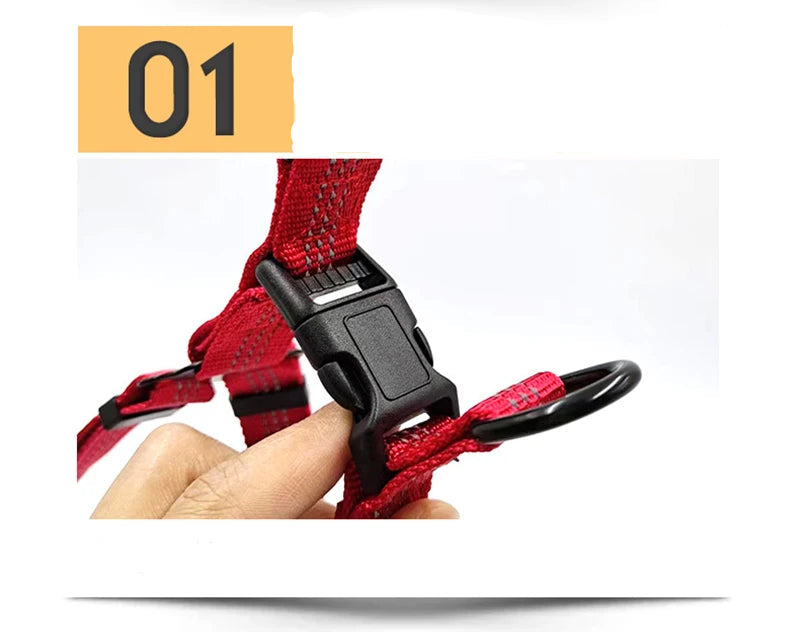 Y Harness for Dogs, Reflective No-Pull Adjustable Dog Harness for Medium & Large Dogs