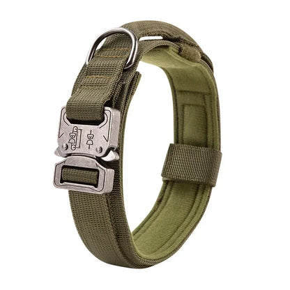 Tactical Dog Collar Heavy Duty Nylon with Control Handle