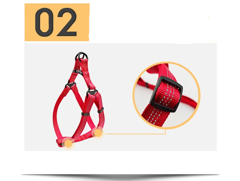 Y Harness for Dogs, Reflective No-Pull Adjustable Dog Harness for Medium & Large Dogs