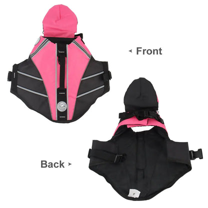 Dog Life Jacket Vest for Small Dogs with Chin Support - Pink Yellow Safety Swimwear
