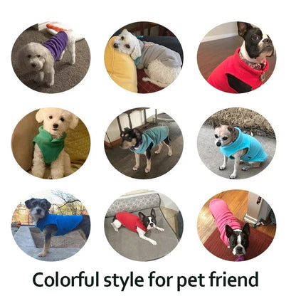 Fleece Dog Shirt for Small Dogs & Puppies - Warm Winter Vests for Chihuahua, Yorkie, French Bulldog, Poodle