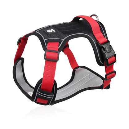 Dog Harness For Large Dogs, Reflective Tactical Vest, Durable & Strong 1680D Waterproof Oxford Cloth