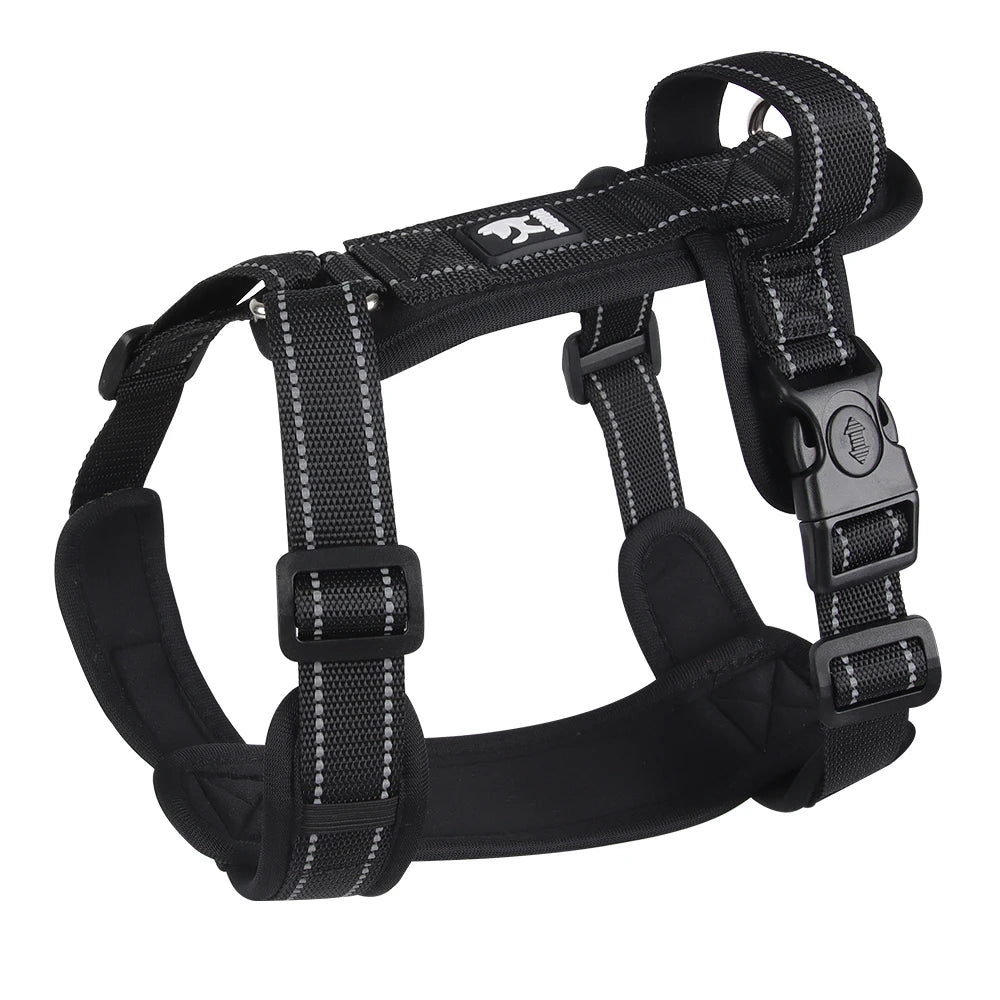 French Bulldog Harness with Handle, Anti-Escape Reflective Vest, Adjustable for Small Medium Dogs Walking