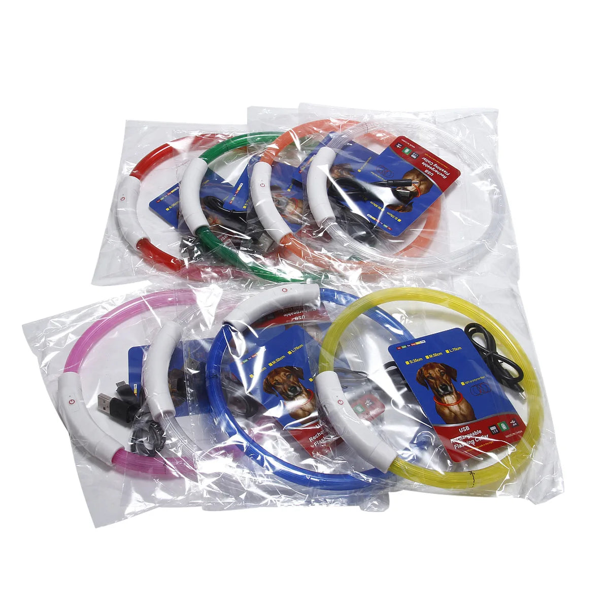 Light Up Dog Collar: USB Rechargeable, Glowing Night Safety