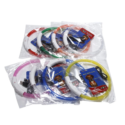 Light Up Dog Collar: USB Rechargeable, Glowing Night Safety
