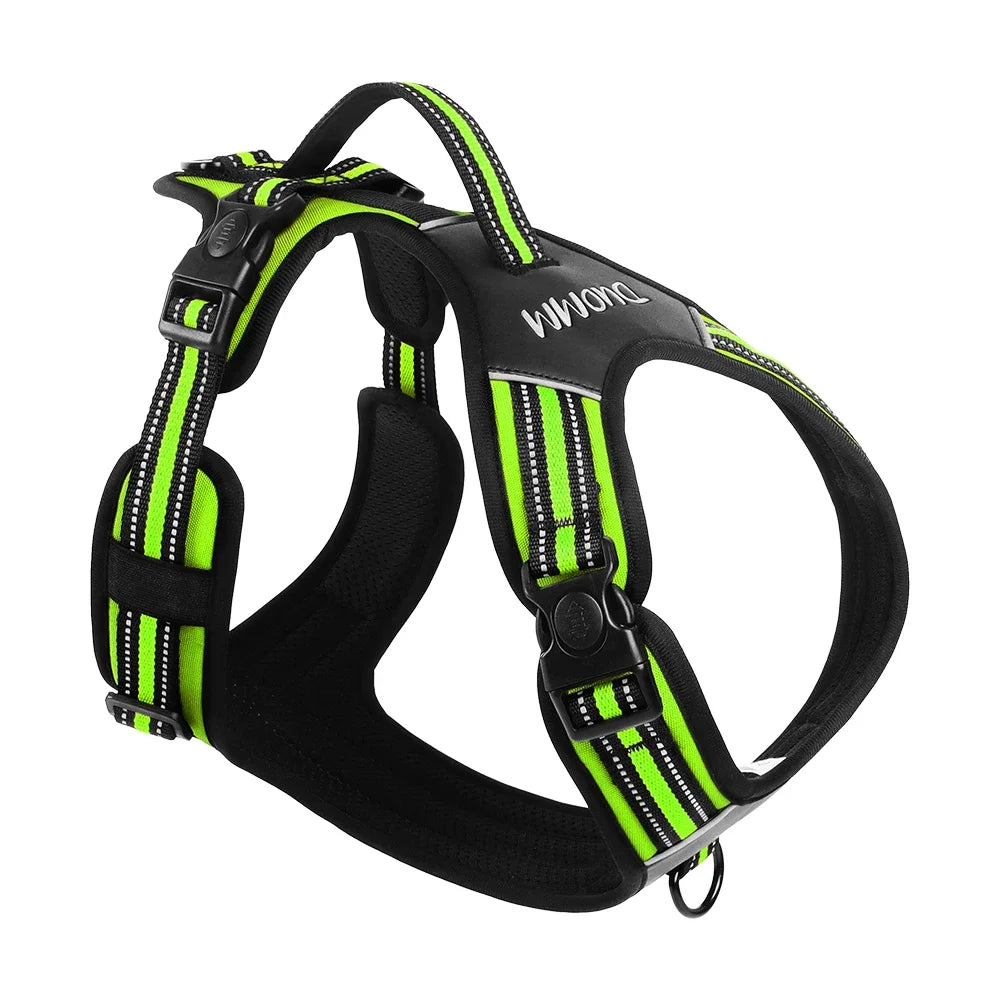 Heavy Duty Dog Harness with Handle. Padded Reflective No Pull Vest for Medium Large Dogs like Pitbull, Shepherd