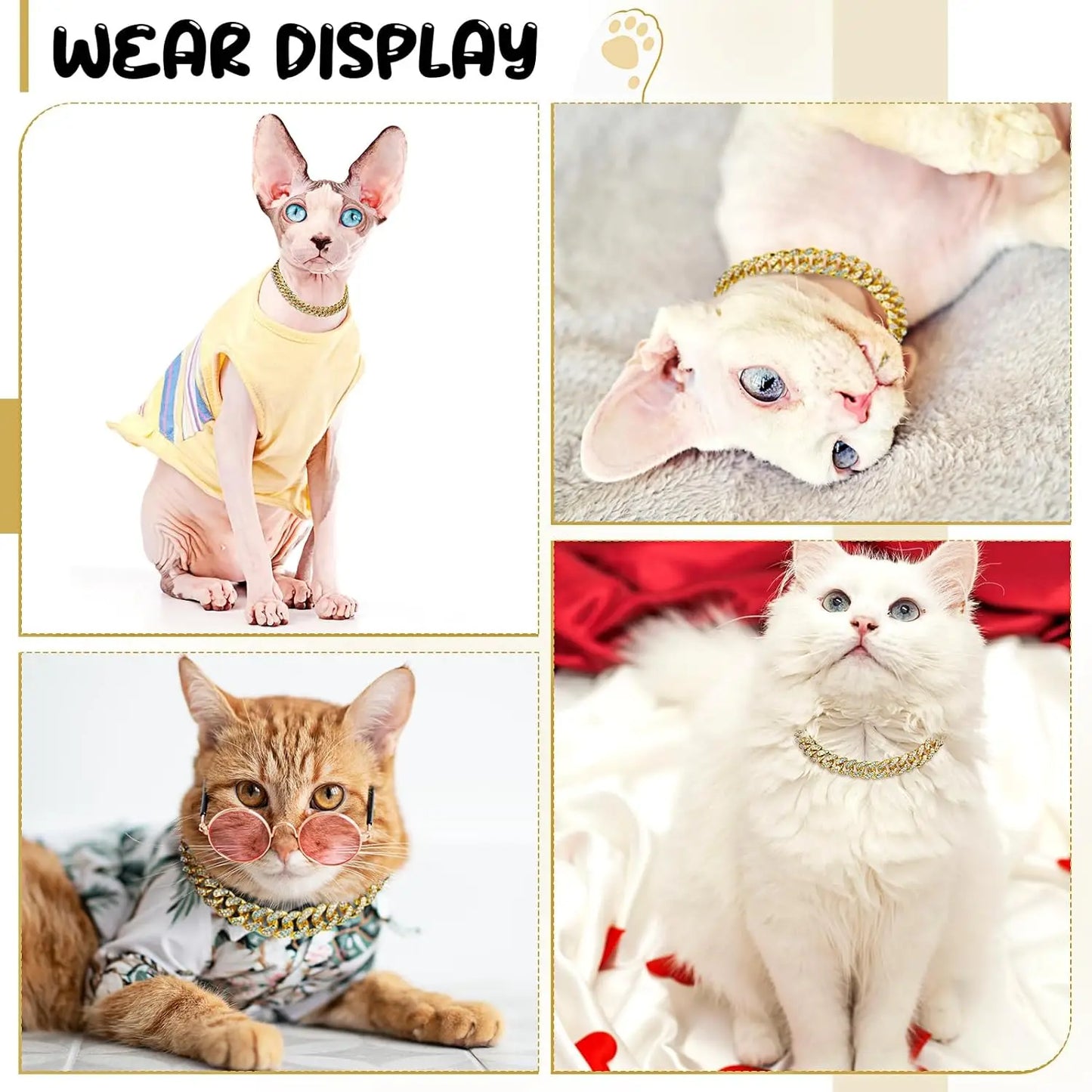 Dog Cuban Link Chain: Luxury Gold Collar with Zirconia