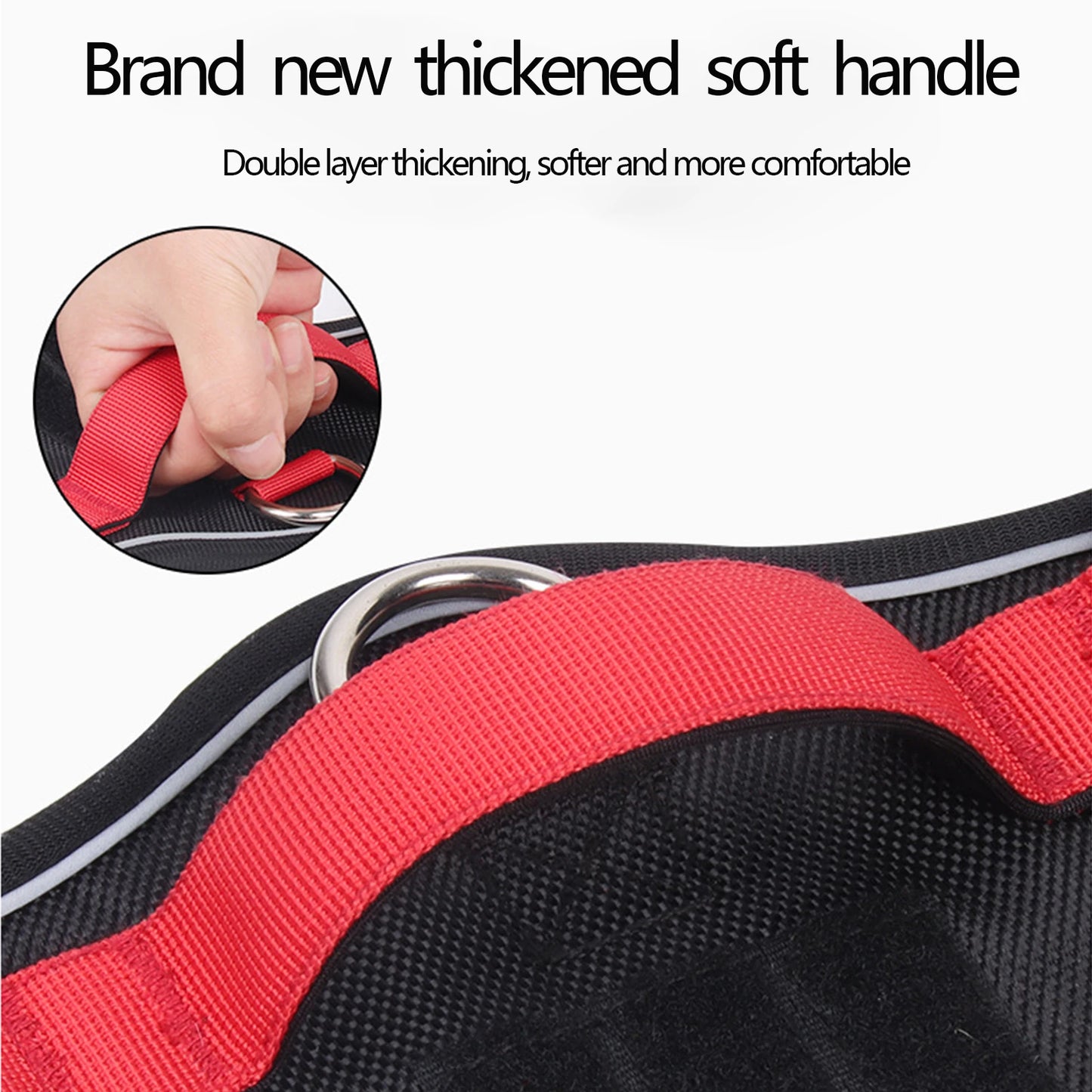 Dog Harness For Large Dogs, Reflective Tactical Vest, Durable & Strong 1680D Waterproof Oxford Cloth