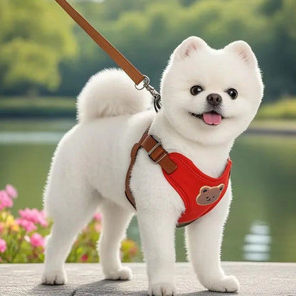 Dog Harness and Leash Set for Small Dogs - Breathable Escape Proof Vest for French Bulldog, Chihuahua and Puppy