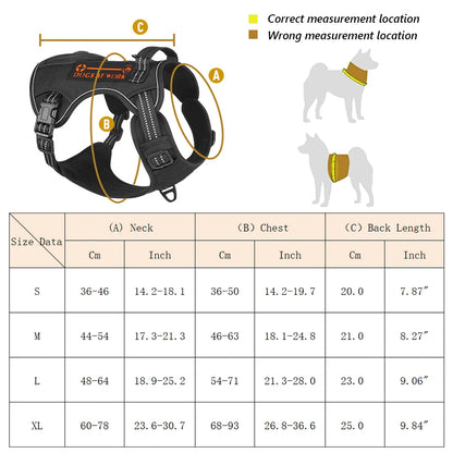 Dog Harness with Handle and Poop Bag Holder, Comfortable Vest Design for Small Medium Dogs, Ideal for French Bulldogs