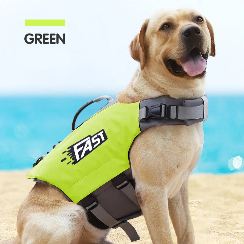 Dog Float Jacket for Swimming & Safety - Adjustable, Reflective Vest for Pool, Beach & Boating Fun