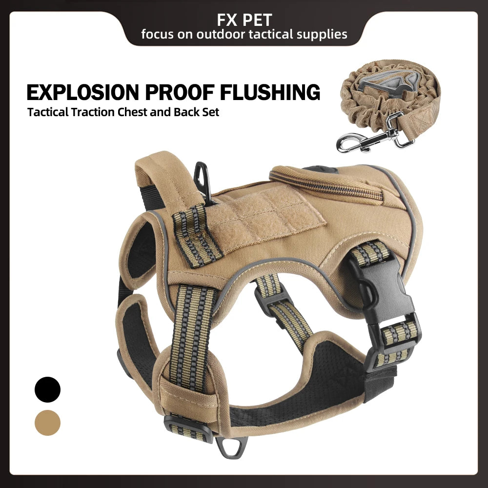 Dog Harness with Handle and Poop Bag Holder, Comfortable Vest Design for Small Medium Dogs, Ideal for French Bulldogs