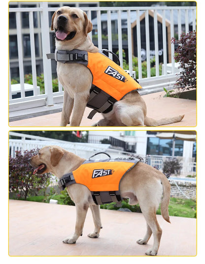 Dog Float Jacket for Swimming & Safety - Adjustable, Reflective Vest for Pool, Beach & Boating Fun