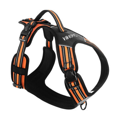 Heavy Duty Dog Harness with Handle. Padded Reflective No Pull Vest for Medium Large Dogs like Pitbull, Shepherd