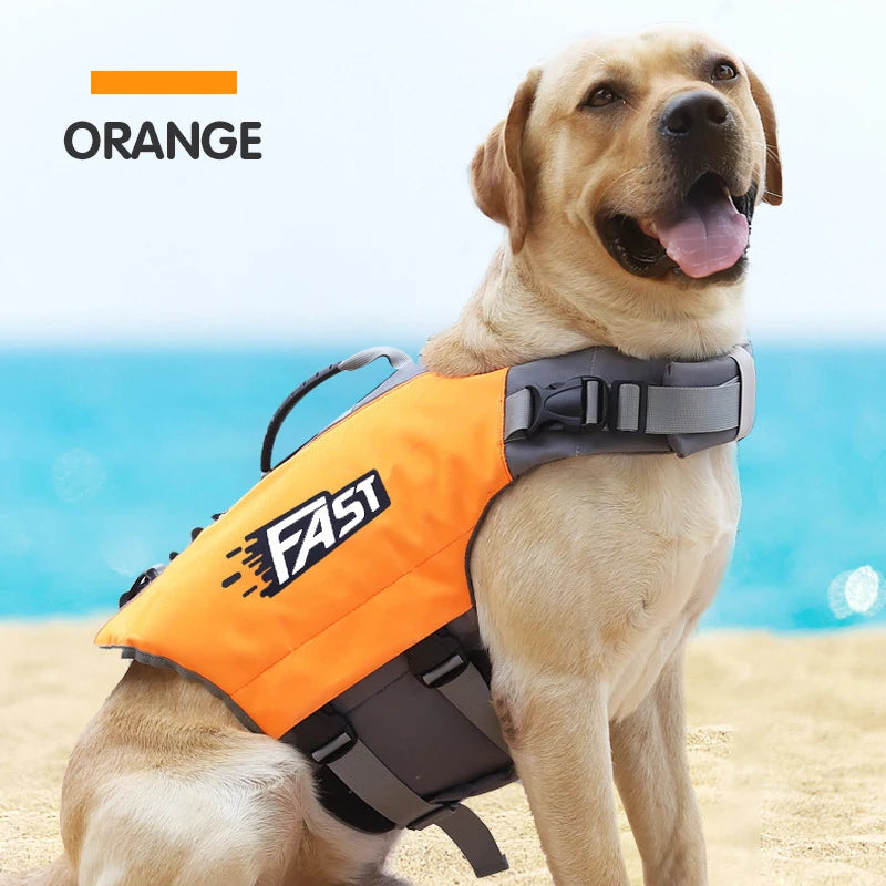 Dog Float Jacket for Swimming & Safety - Adjustable, Reflective Vest for Pool, Beach & Boating Fun