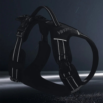 Heavy Duty Dog Harness with Handle. Padded Reflective No Pull Vest for Medium Large Dogs like Pitbull, Shepherd