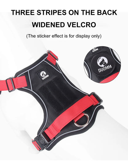 Dog Harness For Large Dogs, Reflective Tactical Vest, Durable & Strong 1680D Waterproof Oxford Cloth