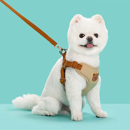 Dog Harness and Leash Set for Small Dogs - Breathable Escape Proof Vest for French Bulldog, Chihuahua and Puppy