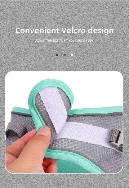 French Bulldog Harness for Small Dogs & Puppies - Adjustable, No-Pull & Reflective Vest with Leash Set