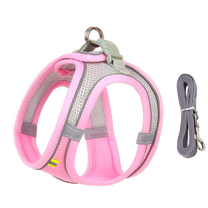 Dog Harness for Small Dogs, Adjustable Reflective Puppy Vest for French Bulldog, Chihuahua & Pug